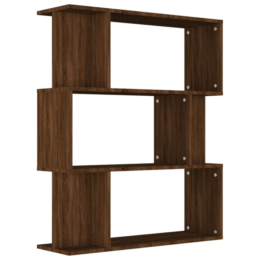 Vidaxl (Brown Oak) Book Cabinet/Room Divider Engineered Wood Home Stand Multi Colours