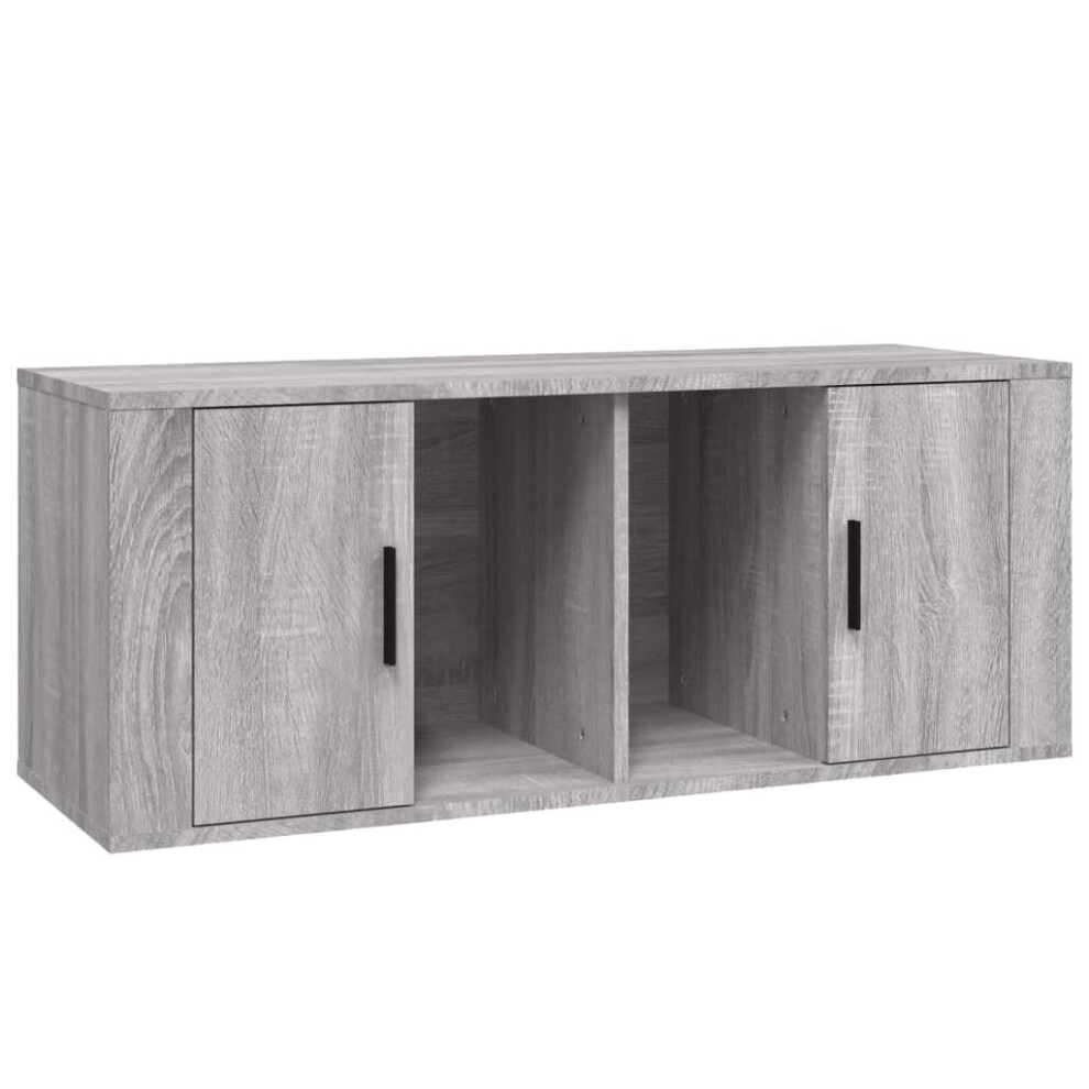 (Grey sonoma) vidaXL TV Cabinet Engineered Wood TV Console Media Sideboard Multi Colours