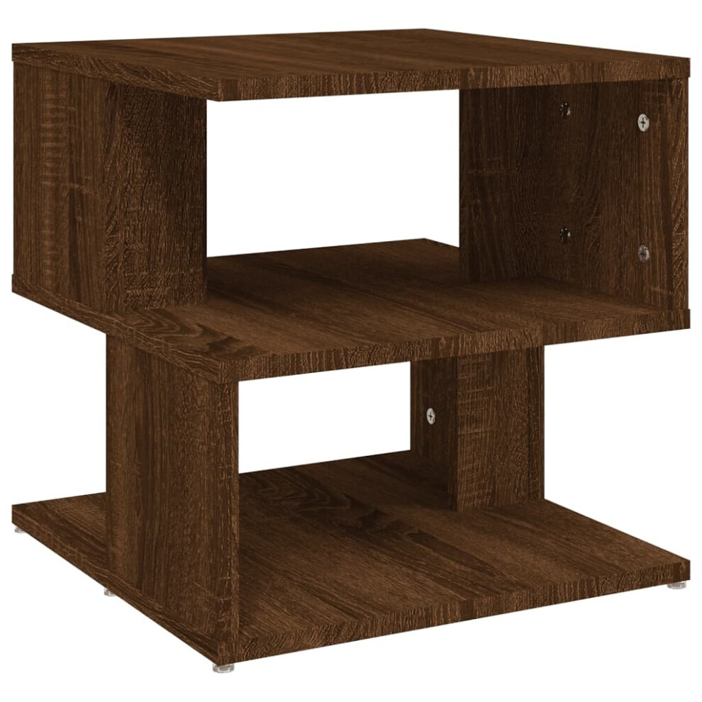Vidaxl (Brown Oak) Side Table Engineered Wood Living Room Couch End Table Multi Colours