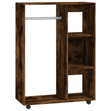 (smoked oak) vidaXL Wardrobe Bedroom Rack Closet Clothes Storage Organiser Engineered Wood