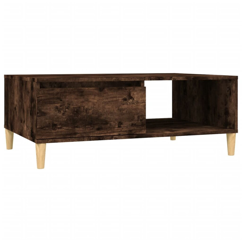 (smoked oak) vidaXL Coffee Table Couch Tea Side Table Chipboard 90x60x35 cm Multi Colours