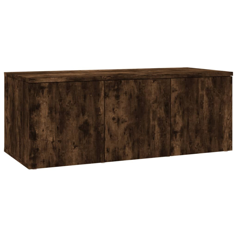 Vidaxl (Smoked Oak) Tv Cabinet Engineered Wood Home Stereo Media Stand Unit Multi Colours Brown
