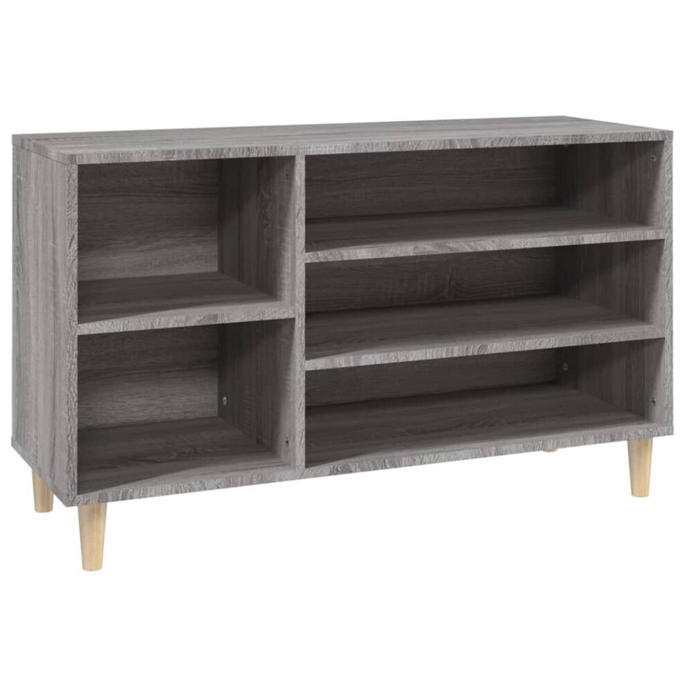 (Grey sonoma) vidaXL Shoe Cabinet Engineered Wood Shoe Storage Shelf Organiser Multi Colours