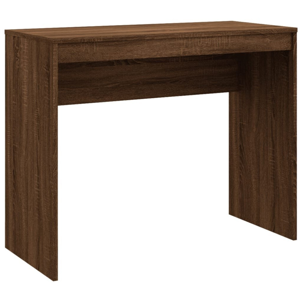 (brown oak) vidaXL Desk Workstation Corner Office Computer Desk Chipboard Multi Colours