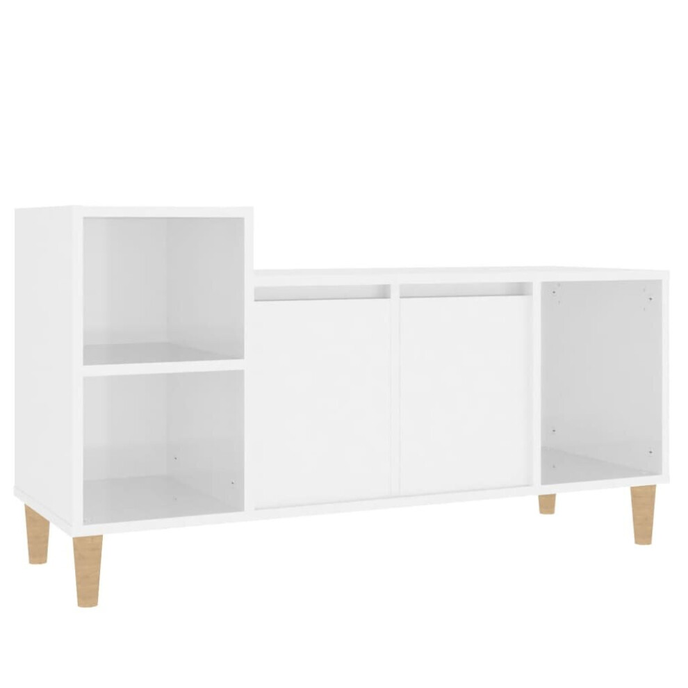 (High gloss white) vidaXL TV Cabinet Engineered Wood Indoor HiFi Cabinet TV Unit Multi Colours