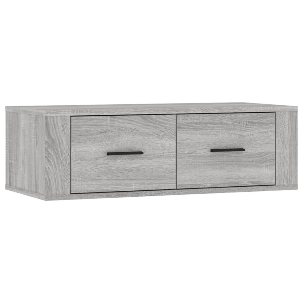 (Grey sonoma) vidaXL Hanging TV Cabinet Engineered Wood Sideboard Hifi TV Unit Multi Colours