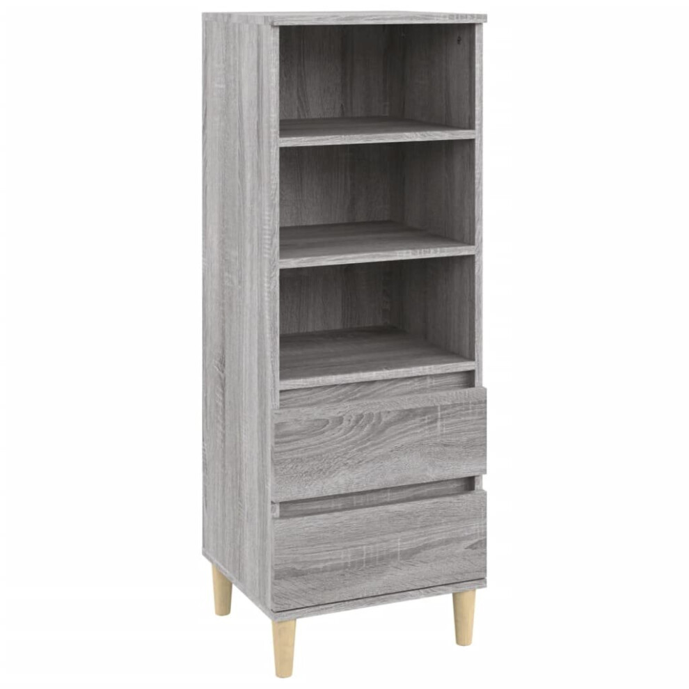 (Grey sonoma) vidaXL Highboard Engineered Wood High Sideboard Buffet Cabinet Multi Colours