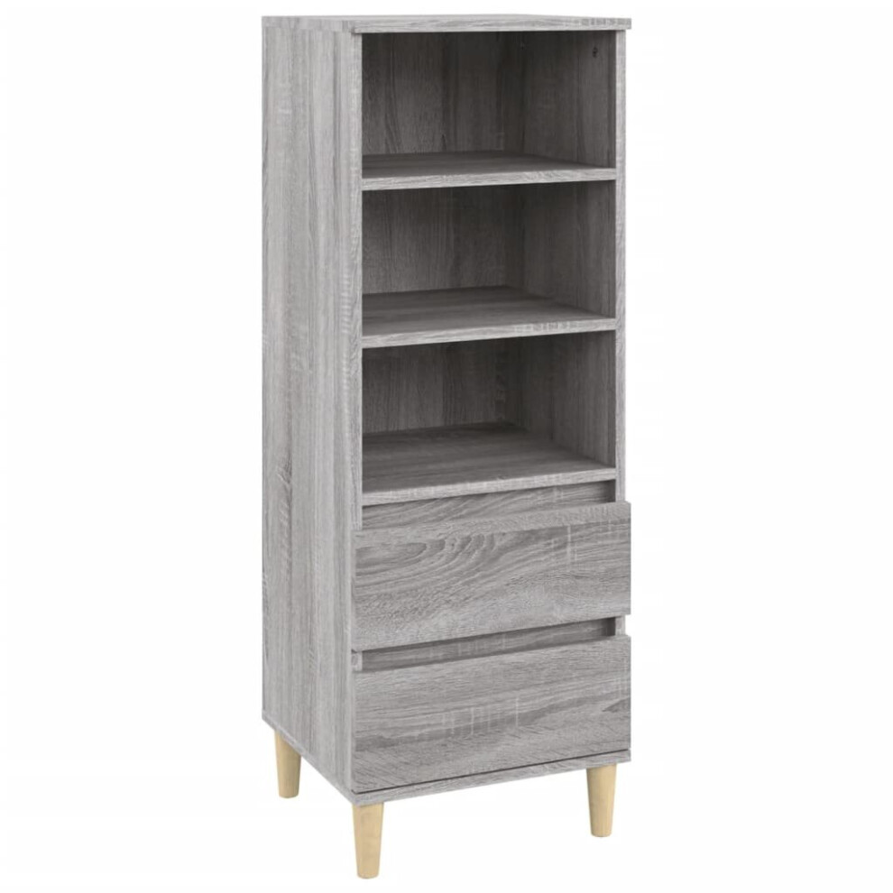 Vidaxl (Grey Sonoma) Highboard Engineered Wood High Sideboard Buffet Cabinet Multi Colours