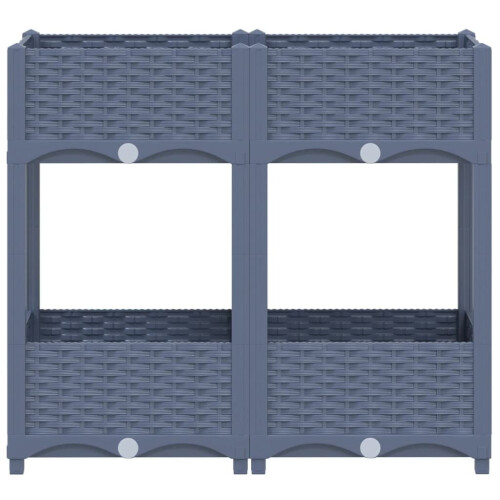 VidaXL vidaXL Hochbeet 80x40x71 cm Polypropylen 2