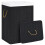 VidaXL vidaXL Bamboo Laundry Basket Black Washing Clothes Hamper Storage Organiser 5