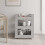 VidaXL (Grey sonoma) vidaXL Kitchen Trolley Engineered Wood Organiser Trolley Rack Multi Colours 4