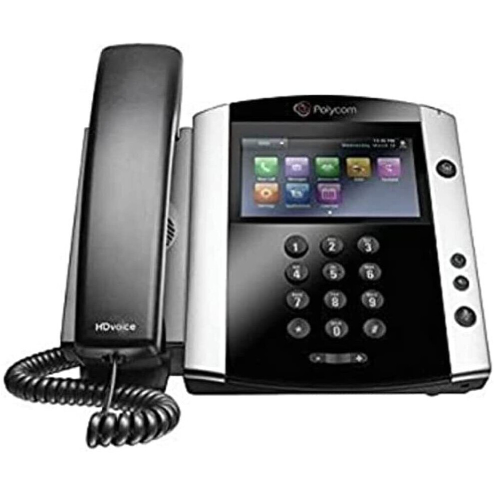 Used Excellent Condition Polycom Vvx 600 Hd Business Media Ip Desk Phone (No Psu 610807848639