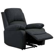 (Dark Grey, Arm Chair) Reclining Luxury Fabric Sofa Set In Light Grey or Dark Grey- 3 Piece, 2 Piece, Armchair