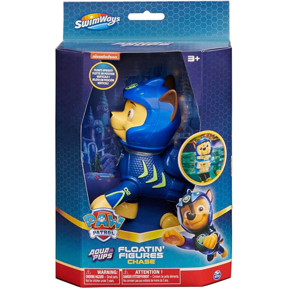 Swimways Paw Patrol CHASE Floatin' Figures, Bath Toy