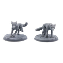 Dire Wolf Miniature Set | 2 pieces - with large 50mm bases