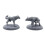 Dire Wolf Miniature Set | 2 pieces - with large 50mm bases 2