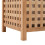 VidaXL vidaXL Solid Walnut Wood Laundry Bin 39x39x65cm Clothes Chest Storage Boxes 6