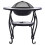 VidaXL vidaXL Mosaic Fire Pit Table Blue and White Ceramic Barbecue BBQ Fireplace 5