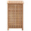 VidaXL vidaXL Solid Walnut Wood Laundry Bin 39x39x65cm Clothes Chest Storage Boxes 3