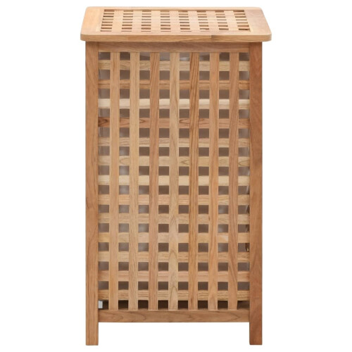 VidaXL vidaXL Solid Walnut Wood Laundry Bin 39x39x65cm Clothes Chest Storage Boxes 2