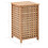 VidaXL vidaXL Solid Walnut Wood Laundry Bin 39x39x65cm Clothes Chest Storage Boxes 7