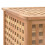 VidaXL vidaXL Solid Walnut Wood Laundry Bin 87.5x46x67cm Clothes Chest Storage Boxes 6