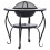 VidaXL vidaXL Mosaic Fire Pit Table Blue and White Ceramic Barbecue BBQ Fireplace 6