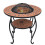 VidaXL vidaXL Mosaic Fire Pit Table Terracotta Ceramic Barbecue BBQ Tables Fireplace 3