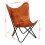 VidaXL vidaXL Butterfly-Sessel Braun Echtleder 4