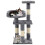 VidaXL vidaXL Cat Tree with Sisal Scratching Posts 65cm Paw Prints Grey Play Tower 2