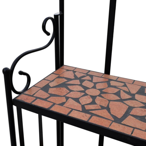 VidaXL vidaXL Pflanzenständer Mosaik Terracotta 2