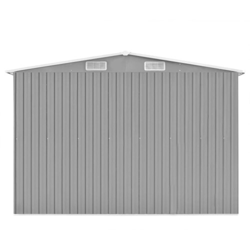 VidaXL vidaXL Gerätehaus 257x392x181 cm Metall Grau 2