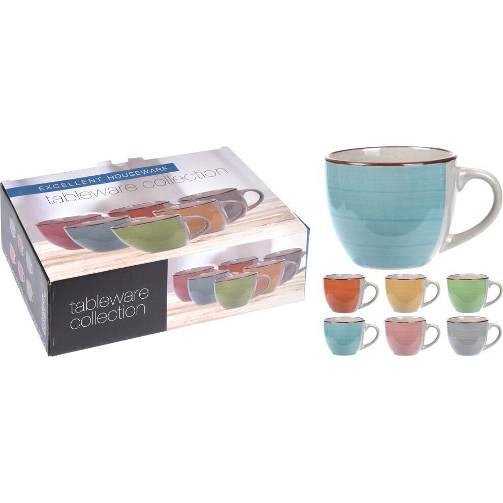 CUP ESPRESSO STONEWARE 6PCS