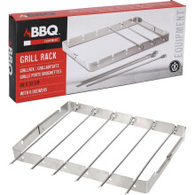 BBQ GRILL RACK WITH 6 SKEWERS
