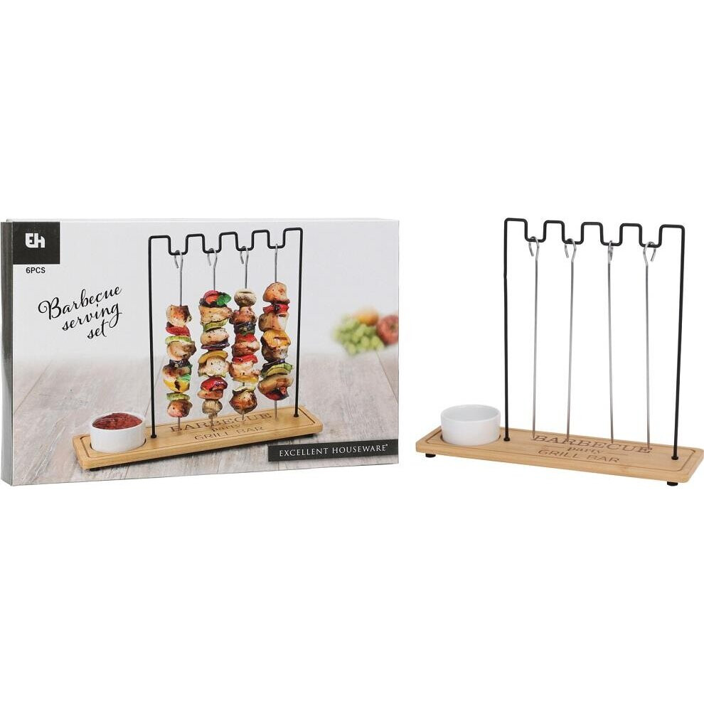 SERVING SET BBQ 7PCS IN COLOUR