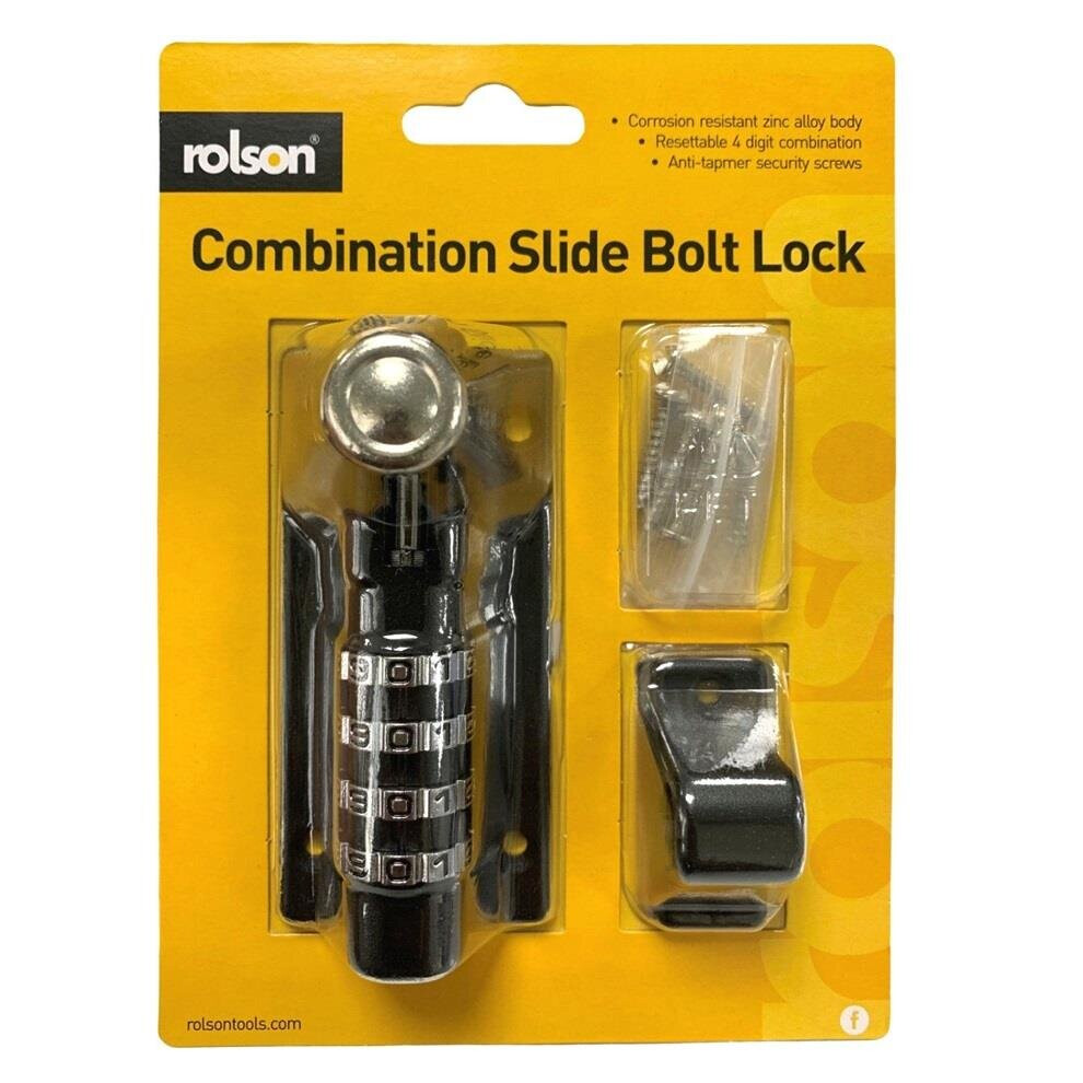 Heavy Duty Combination Slide Bolt Lock 5029594665094