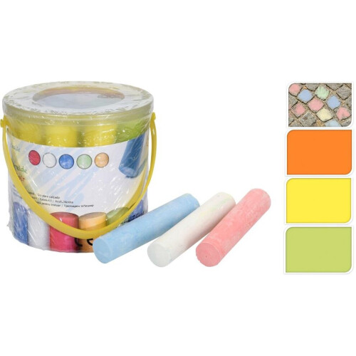 SIDEWALK CHALK 15PCS IN BUCKET