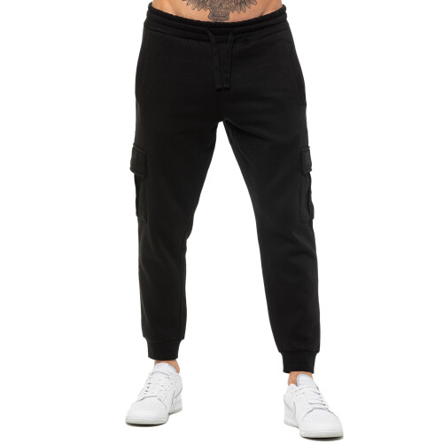 Ze Enzo (2XL, Black) Enzo Mens Cargo Joggers 1