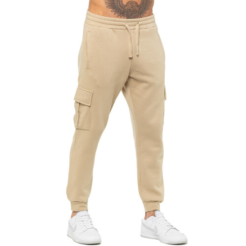 Ze Enzo (XL, Stone) Enzo Mens Cargo Joggers 2