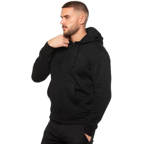 Ze Enzo (M, Black) Enzo Mens Zip Hoodie 1