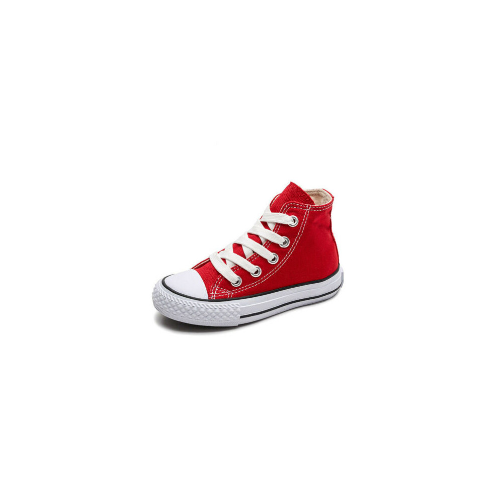 (Red, UK 11.5 Kids = EUR 29) Boys & Girls High Top Sneaker Trainers Kids Shoes