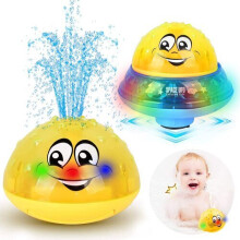 2 in 1 Giocattolo d'acqua e UFO spaziale con luce LED Giocattoli da bagno musicali