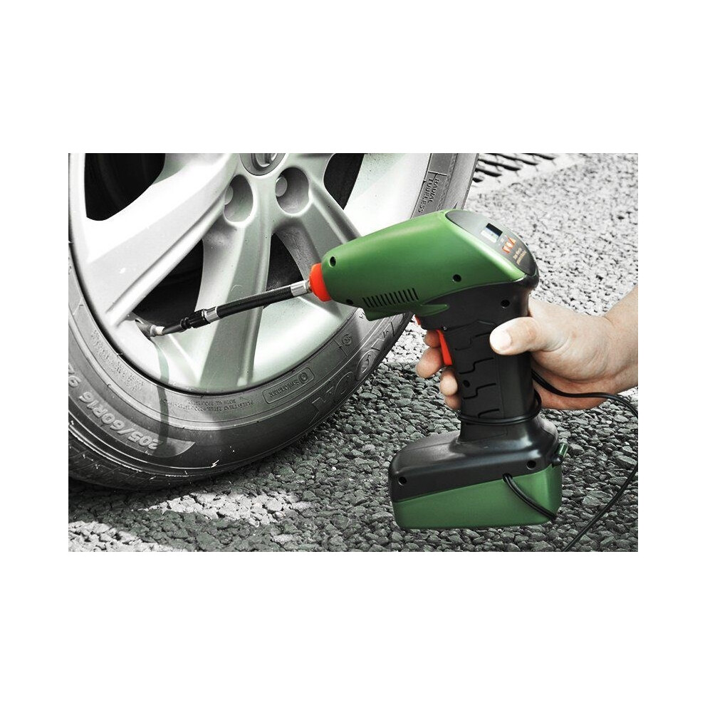 12V Portable Electric Cordless Car Bike Pump 