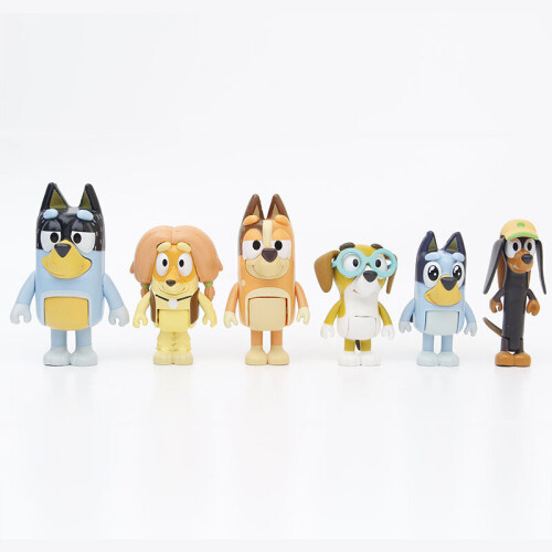 12Pcs Bluey Οικογένεια και Φίλοι Action Figures Model Toy Set Παιδικό δώρο 1