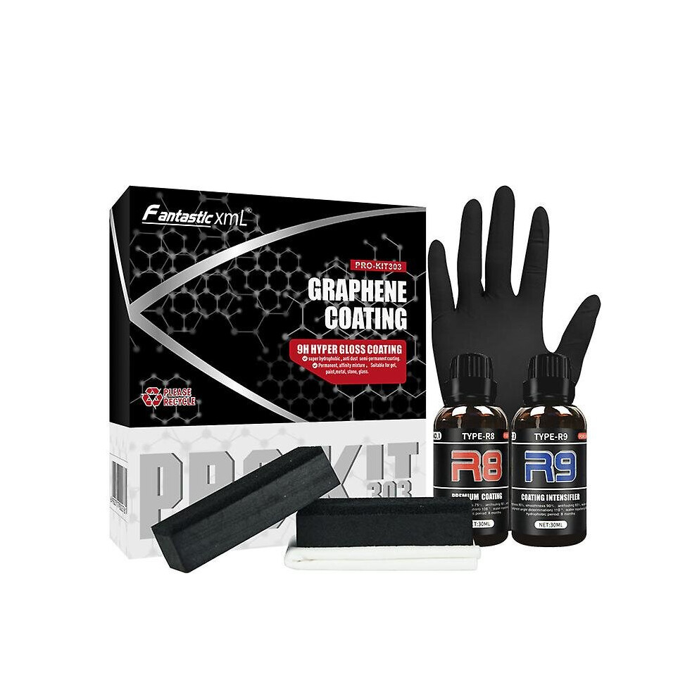 Graphene Ceramic Coating Kit Hydrophobic Protective Car Refurbishment Kit 768611148503