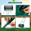 Costway 27 inch Compost Spreader Peat Moss Spreader Upgrade U-shaped Handle 8