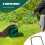 Costway 27 inch Compost Spreader Peat Moss Spreader Upgrade U-shaped Handle 5