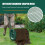 Costway 27 inch Compost Spreader Peat Moss Spreader Upgrade U-shaped Handle 4