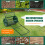 Costway 27 inch Compost Spreader Peat Moss Spreader Upgrade U-shaped Handle 7