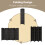 Costway 271 x 180cm 6-Panel Room Divider Folding Privacy Screen Metal Hinge 6